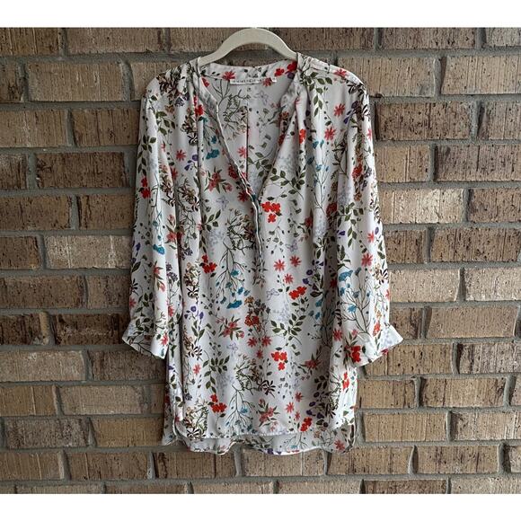 Violet + Claire Tops - Violet + Claire Women's Floral Botanical Blouse – Size 1X